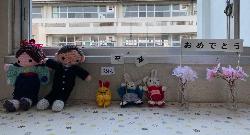 人形も祝っています