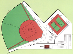 宮野台運動公園の配置図